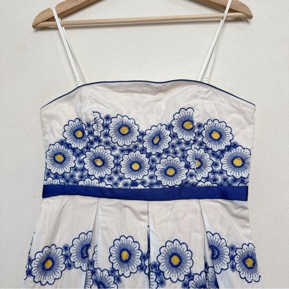 Anthropologie By Moulinette Soeurs Womens 4 Forget-me-not Cold Shoulder Dress - Picture 3 of 13